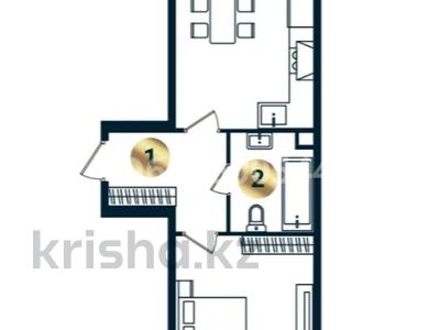 2-комнатная квартира · 50 м² · 8/9 этаж, мкр Кайрат за 22 млн ₸ в Алматы, Турксибский р-н