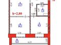 1-бөлмелі пәтер · 51.2 м² · 6/10 қабат, Курмангазы 98, бағасы: 26 млн ₸ в Уральске, мкр Школьник — фото 10