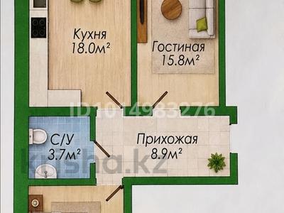 2-бөлмелі пәтер · 60.8 м² · 3/5 қабат, Алтын орда ш/а. — Баня Arasan Delux, бағасы: 19.5 млн ₸ в Актобе, мкр. Алтын орда