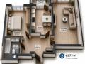 2-бөлмелі пәтер · 62 м² · 10/14 қабат, Сагадат Нурмагамбетов 17, бағасы: 42 млн ₸ в Астане, Сарайшык р-н