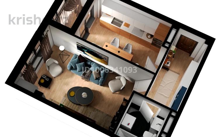 1-комнатная квартира · 37.5 м² · 5/9 этаж, мкр Самал-3, Толеметова 20/3 за 19.3 млн ₸ в Шымкенте, Абайский р-н — фото 2