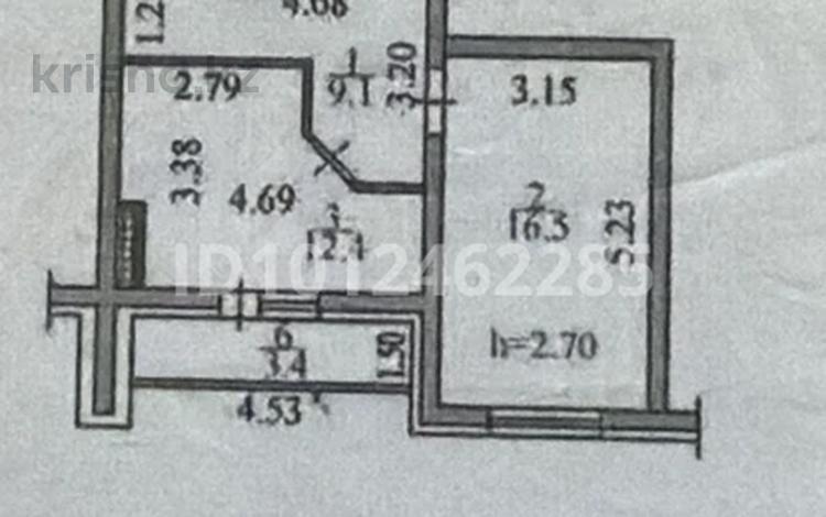 1-комнатная квартира · 45.3 м² · 1/16 этаж, Каныша Сатпаева 55/11 за 23 млн ₸ в Усть-Каменогорске — фото 2