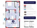 2-бөлмелі пәтер · 67 м² · 6/12 қабат, Е-899 5/1а, бағасы: 58 млн ₸ в Астане, Нура р-н — фото 3
