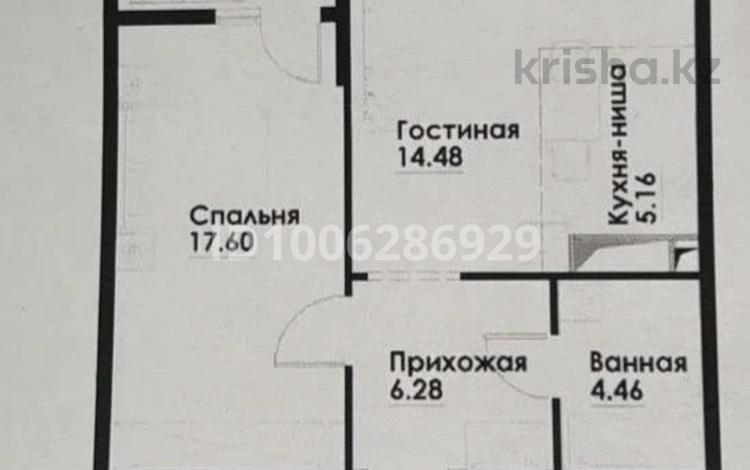 2-комнатная квартира · 49.43 м² · 6/12 этаж, Фадеева 38г — Фадеева - 2-ая Братская за 31 млн ₸ в Алматы, Алатауский р-н — фото 2