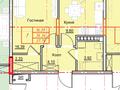 1-комнатная квартира · 37.79 м² · 9/10 этаж, Гашека 5а за 20.5 млн ₸ в Костанае