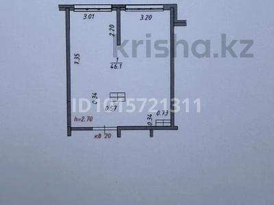 1-бөлмелі пәтер · 46.1 м² · 7/9 қабат, Бухтарминская 153/30 — Бухтарминская, бағасы: 28 млн ₸ в Алматы, Турксибский р-н