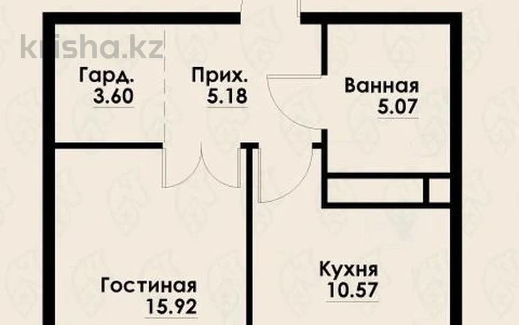 1-бөлмелі пәтер · 42 м² · 9/12 қабат, Макатаева - Байтурсынова, бағасы: 36.5 млн ₸ в Алматы, Алмалинский р-н — фото 2