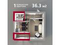 1-комнатная квартира, 36.3 м², Бейсековой — Жамбыла за ~ 10.5 млн 〒 в Астане, Сарыарка р-н — фото 2