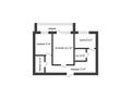 2-бөлмелі пәтер · 54 м² · 8/12 қабат, Тургенева, бағасы: 11 млн ₸ в Актобе