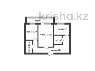 2-бөлмелі пәтер · 54 м² · 8/12 қабат, Тургенева, бағасы: 11 млн ₸ в Актобе
