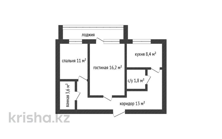 2-бөлмелі пәтер · 54 м² · 8/12 қабат, Тургенева, бағасы: 11 млн ₸ в Актобе — фото 8