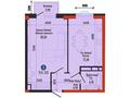 1-комнатная квартира · 55.3 м², 20-й микрорайон 22 за ~ 22.1 млн ₸ в Алматы, Алатауский р-н — фото 3