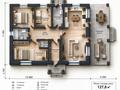 Отдельный дом · 4 комнаты · 130 м² · 10 сот., проспект Айтеке Би 55А — проспект Республики за 42 млн ₸ в Косшы — фото 2