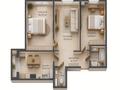 3-бөлмелі пәтер · 70 м² · 2/9 қабат, ул. Рахымжана Кошкарбаева 28/5, бағасы: 35.5 млн ₸ в Алматинской обл., Талгарский р-н
