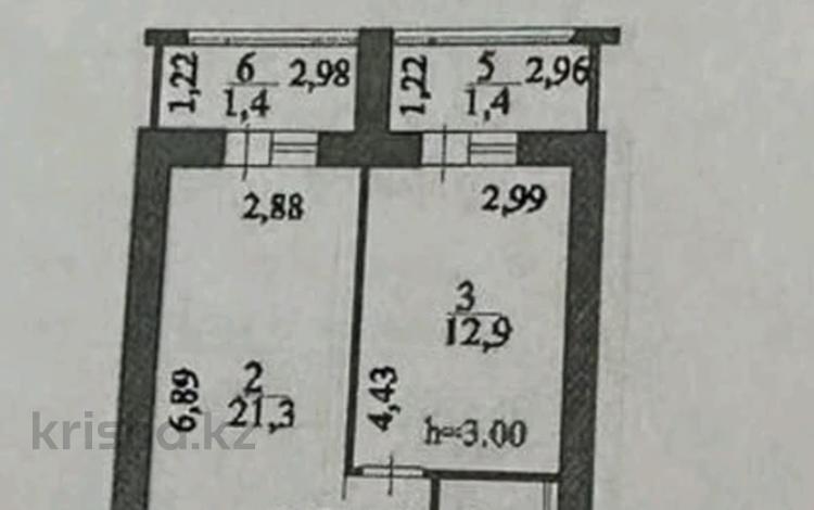 1-бөлмелі пәтер · 44.6 м² · 11/12 қабат, Жумекен Нажимеденов 38, бағасы: 23 млн ₸ в Астане, Сарыарка р-н — фото 2