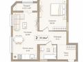2-комнатная квартира · 57.26 м² · 15/16 этаж, Сыганак 22/1 — Самая выгодная цена! за 38.5 млн ₸ в Астане, Нура р-н