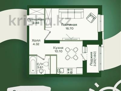 1-комнатная квартира · 37.3 м² · 10/16 этаж, Сафуан Шаймерденов 4/1 за 17.5 млн 〒 в Астане, Алматы р-н