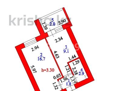 1-комнатная квартира, 32 м², 1/12 этаж, ​Чингиз Айтматов 62/1 — набережная за 14 млн 〒 в Астане, Нура р-н