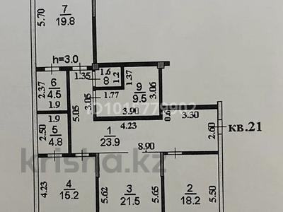 3-комнатная квартира · 123 м² · 2/5 этаж, Дуримбетова 37 за 67 млн ₸ в Таразе