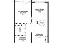 2-комнатная квартира · 58.1 м² · 8/9 этаж, Каныша Сатпаева 90а/1 за 55 млн ₸ в Алматы, Бостандыкский р-н
