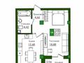 1-комнатная квартира · 46.12 м² · 8/9 этаж, Е-779 32/1 за ~ 29.1 млн ₸ в Астане, Есильский р-н — фото 2