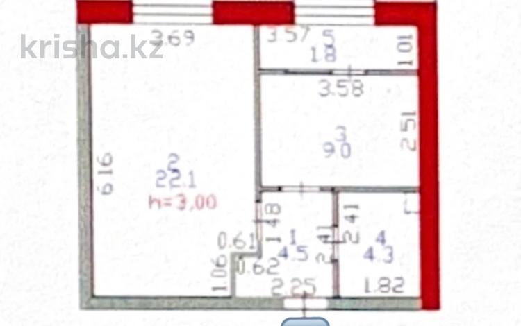 1-бөлмелі пәтер · 41.7 м² · 2/7 қабат, Улица Жошы хан 17, бағасы: 29.9 млн ₸ в Астане, Есильский р-н — фото 2