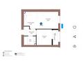 1-бөлмелі пәтер · 42.19 м², Шафика Чокина 4, бағасы: 25 млн ₸ в Астане, Нура р-н