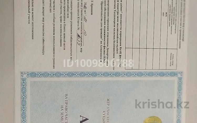 Участок · 8 соток, Талдыкорган за 3.5 млн 〒 — фото 2