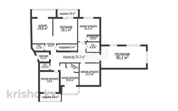 6-комнатная квартира · 228 м² · 5/9 этаж, мкр. Алтын орда за 116 млн ₸ в Актобе — фото 2