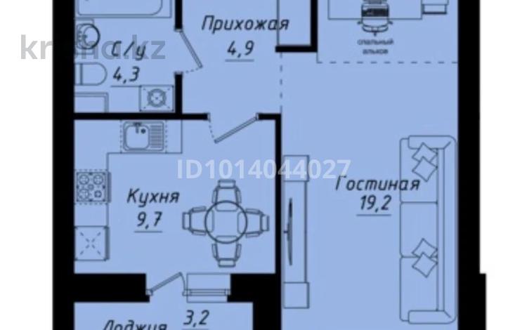 1-комнатная квартира · 39.7 м² · 8/9 этаж, Улы дала 40 за 25 млн ₸ в Астане, Нура р-н — фото 2