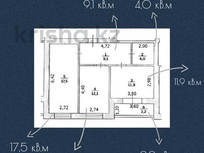 2-бөлмелі пәтер · 56.8 м² · 1/10 қабат, Придорожная 87/2, бағасы: ~ 16.5 млн 〒 в Уральске