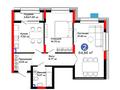 2-комнатная квартира · 64.86 м² · 2/17 этаж, Улы Дала 14 за ~ 43 млн ₸ в Астане, Нура р-н — фото 3