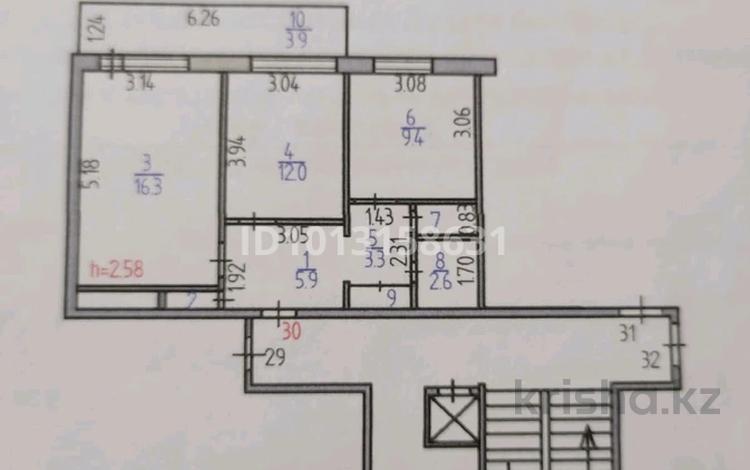 2-комнатная квартира · 56 м² · 8/56 этаж, 4 36 за 10 млн ₸ в Лисаковске — фото 2