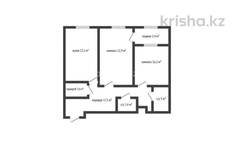 2-бөлмелі пәтер · 88.5 м² · 9/9 қабат, Проспект Абая 123 — Жана Кала, бағасы: 53 млн ₸ в Костанае — фото 2