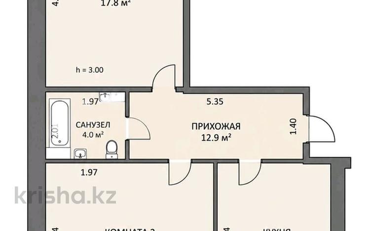 2-бөлмелі пәтер · 81 м² · 1/10 қабат, Алтын Орда 5е — Сункар2, бағасы: 27 млн ₸ в Актобе — фото 2