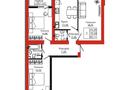 3-комнатная квартира · 80.11 м², Айтматова 19 за ~ 38.5 млн ₸ в Астане, Нура р-н