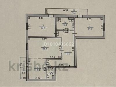 3-бөлмелі пәтер · 92 м² · 16/16 қабат, Куйши Дина, бағасы: ~ 38 млн ₸ в Астане, Алматы р-н