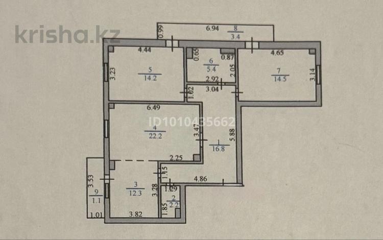 3-бөлмелі пәтер · 92 м² · 16/16 қабат, Куйши Дина, бағасы: ~ 38 млн ₸ в Астане, Алматы р-н — фото 2
