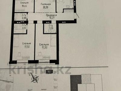 4-комнатная квартира · 110 м² · 7/9 этаж, Культегин 3 за 61 млн ₸ в Астане, Нура р-н