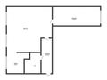 2-бөлмелі пәтер · 57.3 м² · 1/5 қабат, мирошниченко 3, бағасы: 16.5 млн 〒 в Костанае