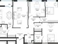4-комнатная квартира · 108 м² · 12/18 этаж, Сыганак 28 за 92 млн ₸ в Астане, Нура р-н — фото 4