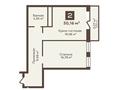 2-комнатная квартира · 50.16 м², Юбилейный, мкр. Юбилейный, 134-135 за ~ 20 млн ₸ в Костанае — фото 3