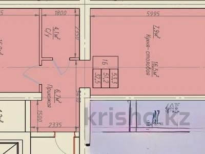 2-комнатная квартира · 53.3 м² · 1/10 этаж, Еркина Ауельбекова 120Б за ~ 20.3 млн 〒 в Кокшетау