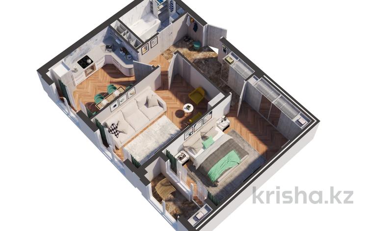 2-комнатная квартира · 59.2 м² · 9/10 этаж, Есенберлина 58/1 за ~ 27.5 млн ₸ в Усть-Каменогорске — фото 2