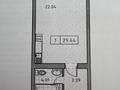 1-бөлмелі пәтер · 29.44 м² · 2/3 қабат, мкр Уркер 22 — Жилой массив Ильинка, пересечение Қожаберген жырау, Латиф Хамиди и Айғыржал, бағасы: 10 млн ₸ в Астане, Нура р-н