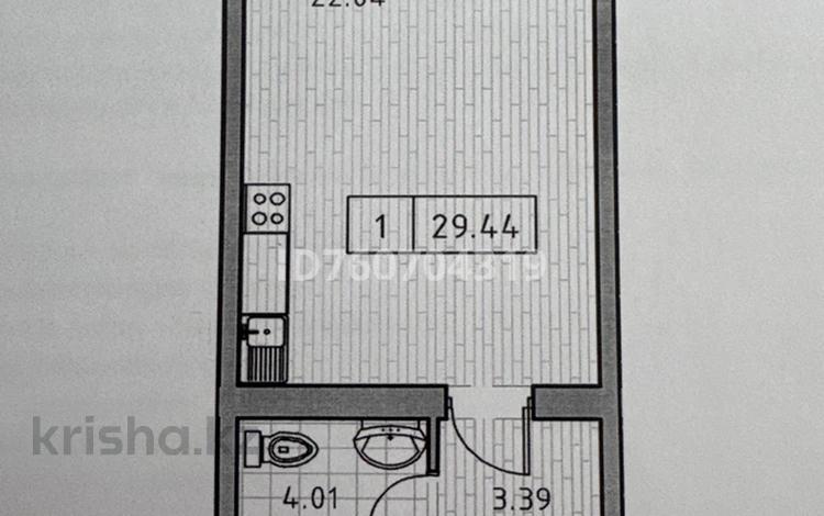 1-бөлмелі пәтер · 29.44 м² · 2/3 қабат, мкр Уркер 22 — Жилой массив Ильинка, пересечение Қожаберген жырау, Латиф Хамиди и Айғыржал, бағасы: 10 млн ₸ в Астане, Нура р-н — фото 5