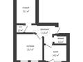2-комнатная квартира, 80.4 м², 1/5 этаж, мкр. Алтын орда 348 за 24 млн 〒 в Актобе, мкр. Алтын орда — фото 12