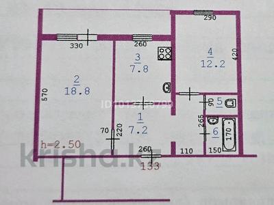2-бөлмелі пәтер · 49.8 м² · 6/10 қабат, мкр 11, бағасы: 15.5 млн ₸ в Актобе