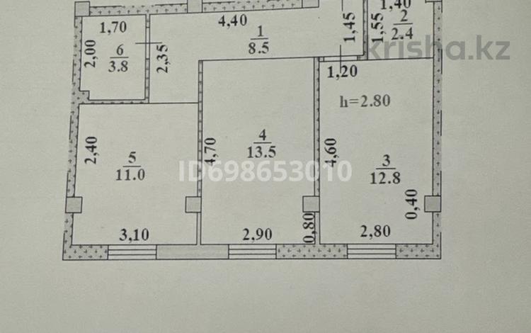 2-бөлмелі пәтер, 52 м², 2/3 қабат, Устирт 14/15, бағасы: 25 млн 〒 в Коксай (пути Ильича) — фото 2