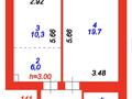2-комнатная квартира · 47 м² · 12/12 этаж, Улица А 52 8/1 — Калдаякова/А-52 за 31.5 млн ₸ в Астане, Сарайшык р-н — фото 7